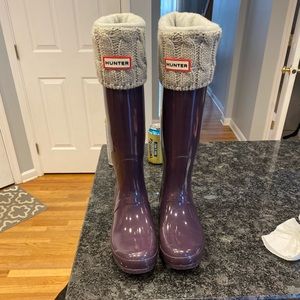 Hunter Adjustable Back Tall Rain Boots